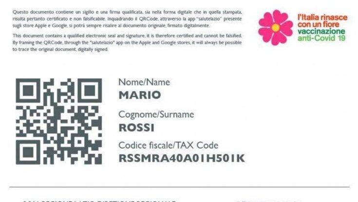 green pass tessera