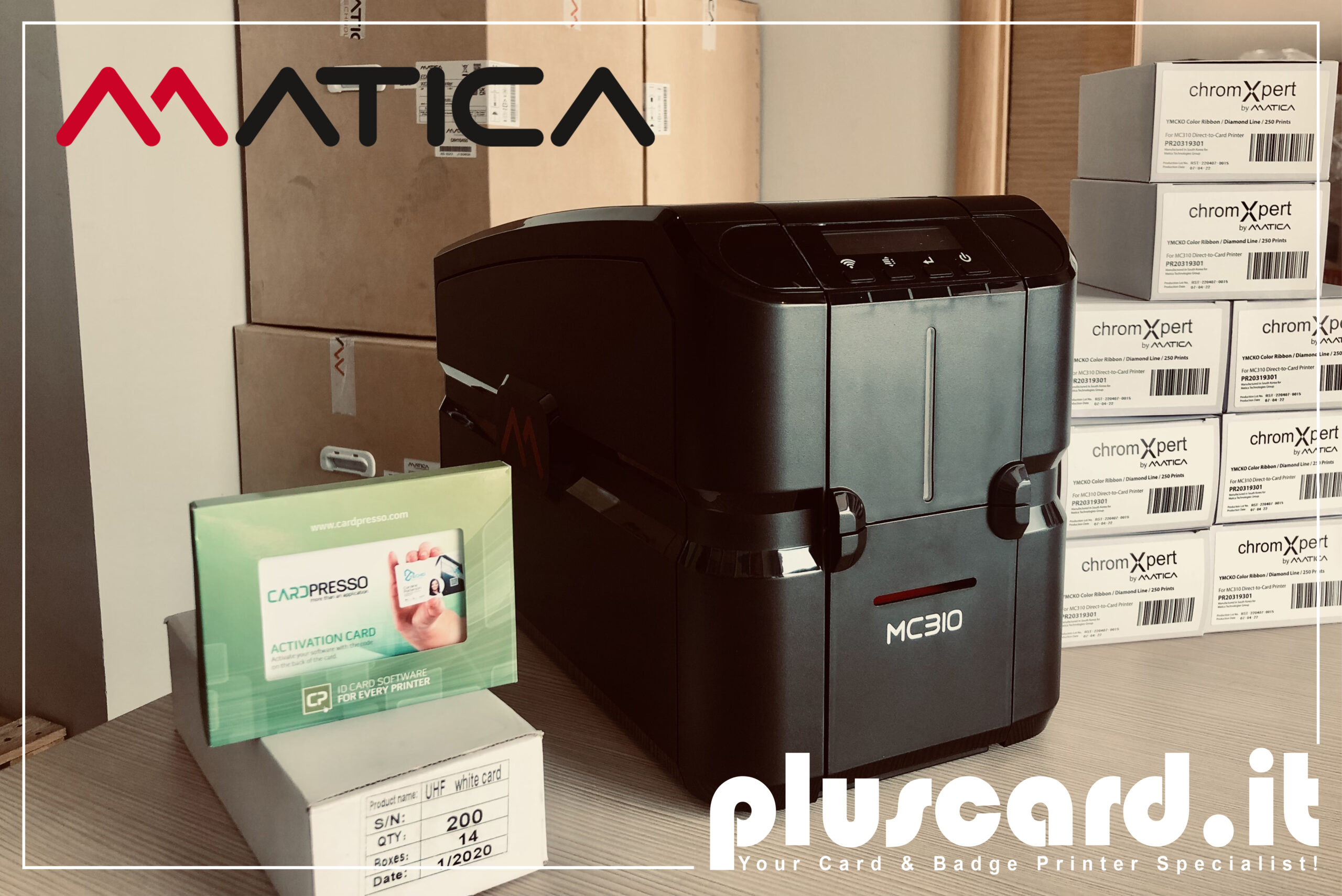 matica mc310 versione rfid