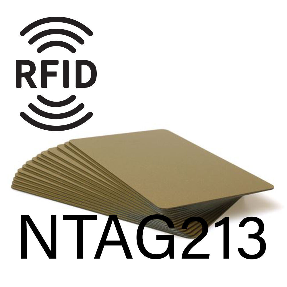 CARD NFC NTAG213 ORO GLITTER